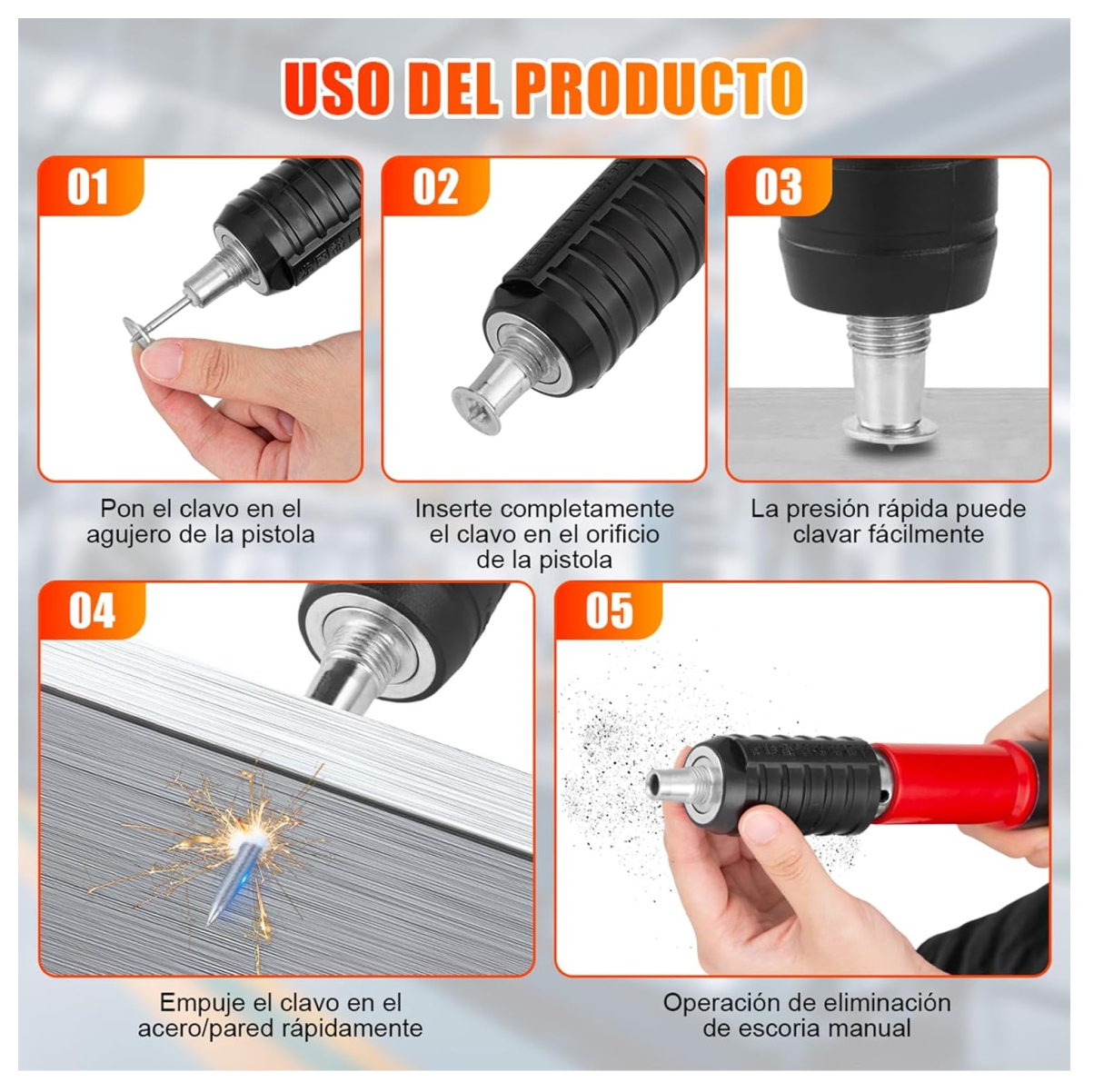 Miniatura 4 de Remachadora Pistolsa De Fijacion Accesor